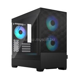 FRACTAL DESIGN Pop Mini Air RGB Fekete (Táp nélküli) világos ablakos mATX ház FD-C-POR1M-06 small