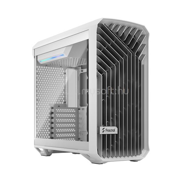 FRACTAL DESIGN Torrent Compact Fehér ablakos (Táp nélküli) ATX ház