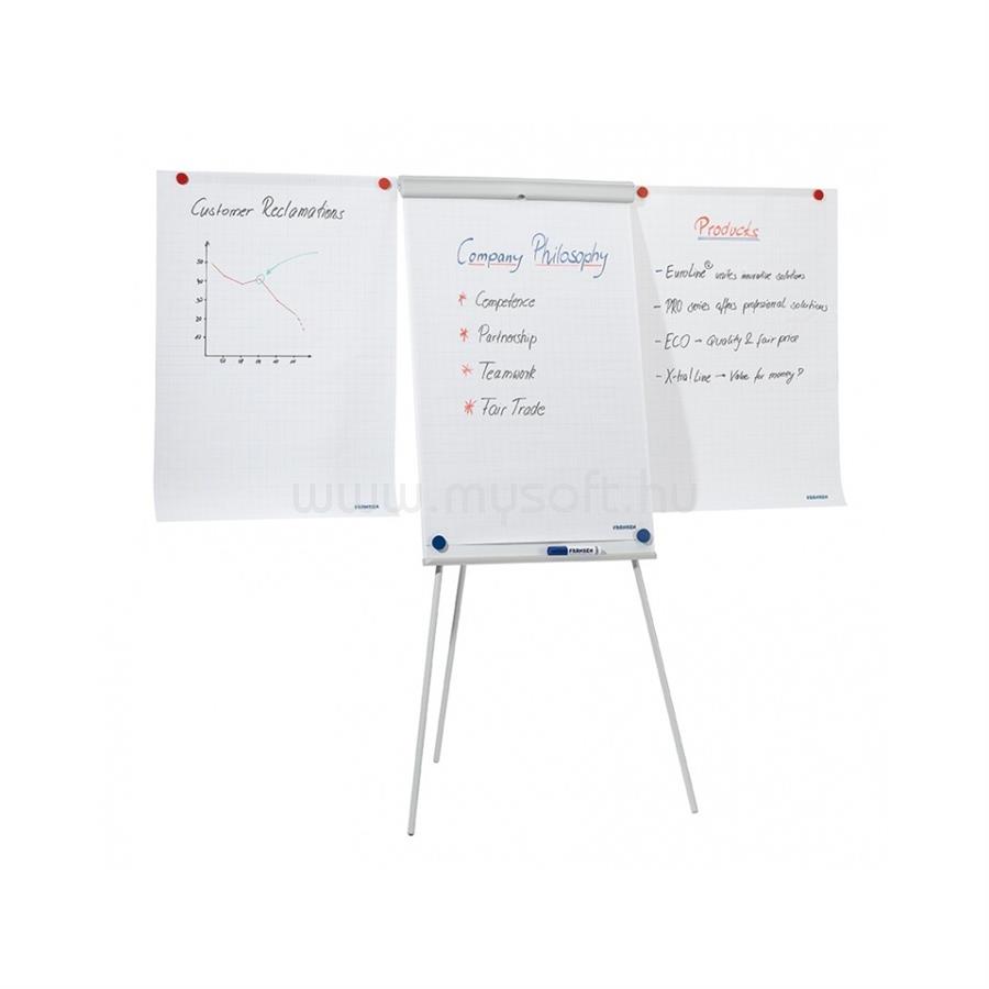 FRANKEN Flipchart tábla 68x105cm, mágneses X-tra Line Standard Plus  EL-FC22 Franken