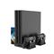 FROGGIEX Cooling Charging Stand & Storage PS4 fekete konzol hűtő + töltőállomás + lemez tartó FX-P4-C3-B small