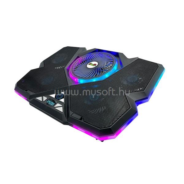 FROGGIEX FX-PC-P1-BL NitroCooling notebook hütőpad telefontartóval