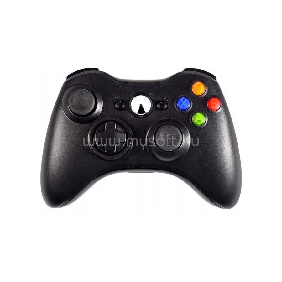 FROGGIEX XBOX 360/PC Kiegészítő Vezeték nélküli kontroller + Vezeték nélküli adapter, Fekete