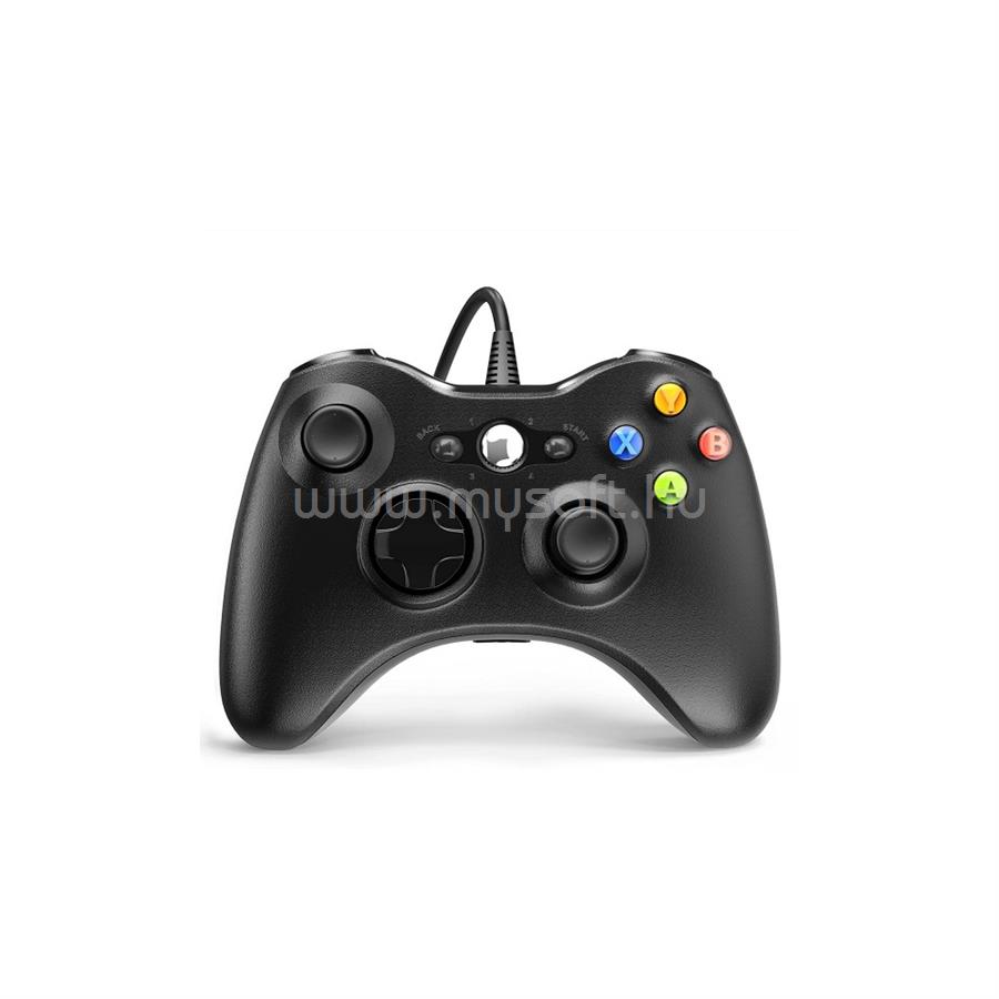 FROGGIEX XBOX 360/PC Kiegészítő Vezetékes kontroller, Fekete