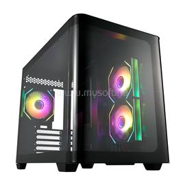 FSP Midi S380-BA fekete (táp nélküli) ablakos mATX ház FSP_S380-BA small
