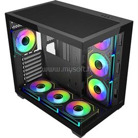 FSP M341 ARGB táp nélküli ablakos Mid Tower számítógépház fekete FSP_M341-BA small