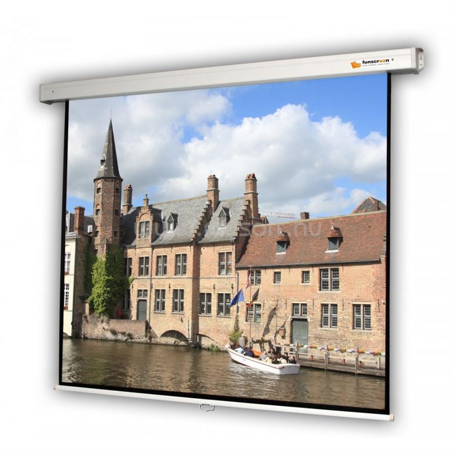 FUNSCREEN Matt White Rollo 154x203 cm Format 16:9