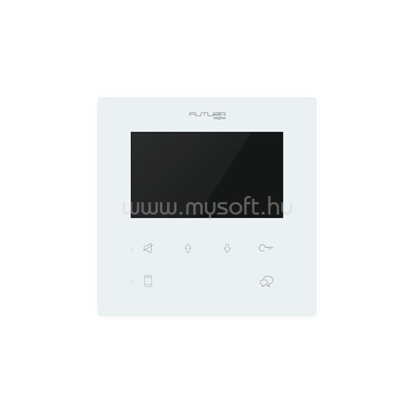 FUTURA DIGITAL FUTURA DF-4/W 4"kijelző/kihangosított kommunikáció/interkom/videós fehér lakáskészülék