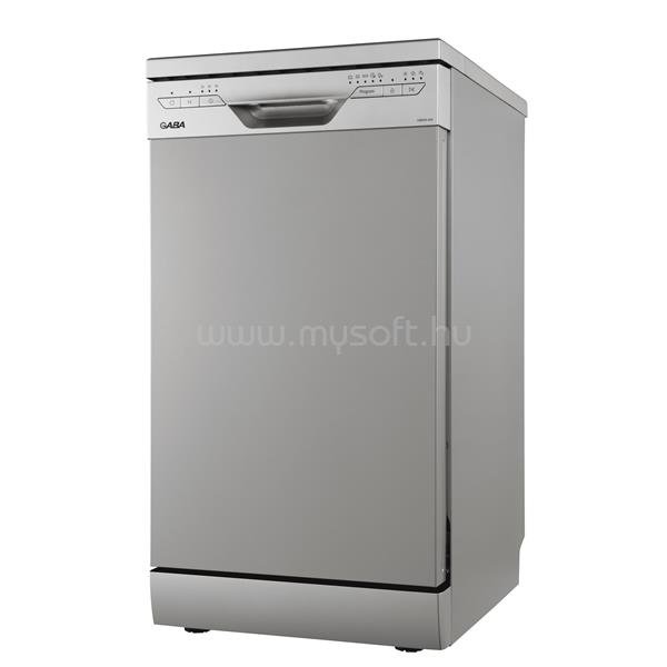 GABA Gaba GMDW-45X inox, programok száma: 5, szabadonálló, 10 terítékes mosogatógép