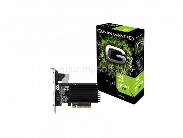 GAINWARD Videokártya nVidia GeForce GT 710 2GB SilentFX ITX DDR3
