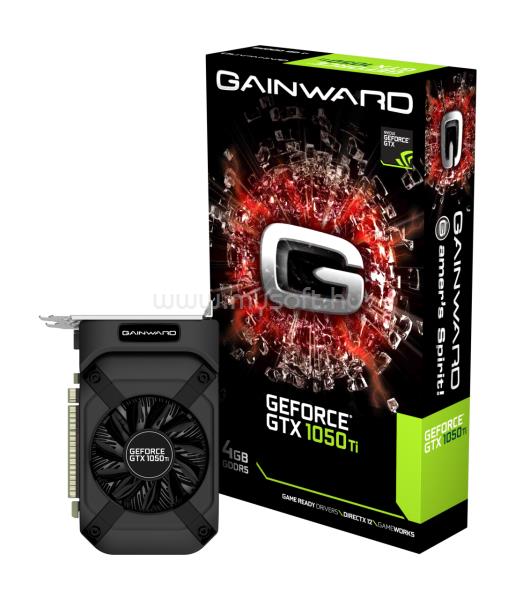 GAINWARD Videokártya nVidia GeForce GTX 1050 Ti 4GB DDR5
