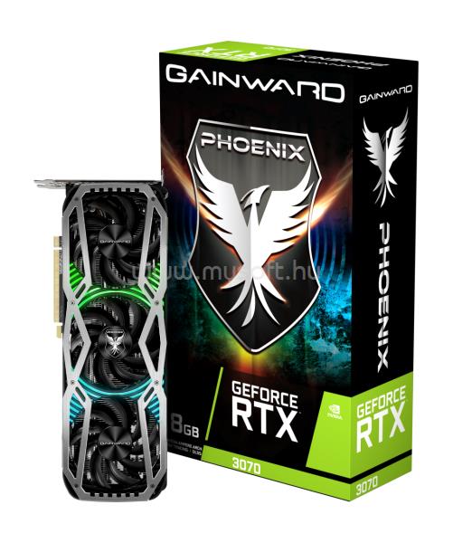 GAINWARD Videokártya nVidia GeForce RTX 3070 Phoenix 8GB GDDR6 LHR