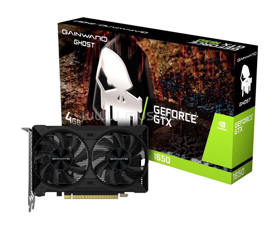 GAINWARD Videokártya nVidia GeForce GTX1650 Ghost 4G GDDR6