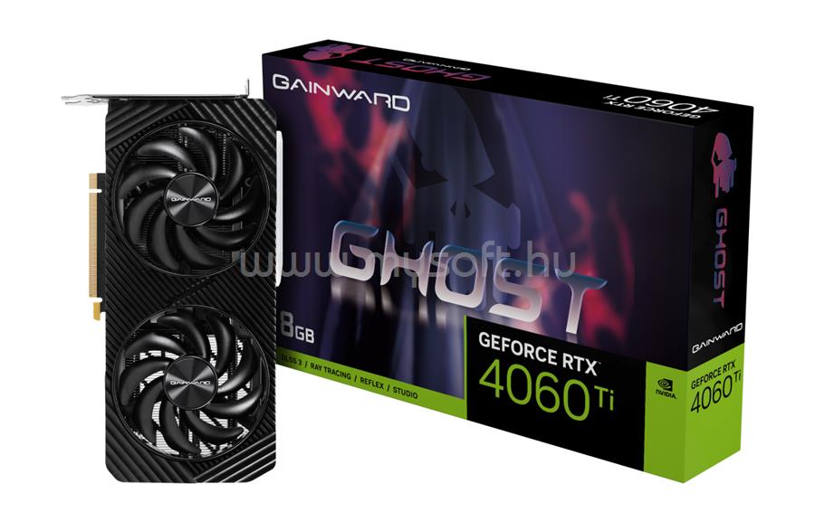 GAINWARD Videokártya nVidia GeForce RTX 4060 Ti Ghost 8GB GDDR6