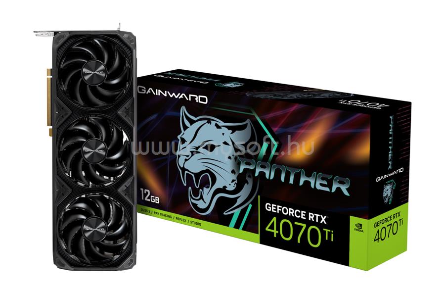 GAINWARD Videokártya nVidia GeForce RTX 4070 Ti Panther 12GB GDDR6X