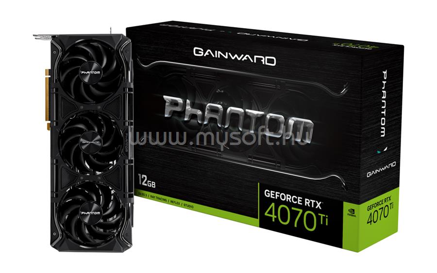 GAINWARD Videokártya nVidia GeForce RTX 4070 Ti Phantom 12GB GDDR6X
