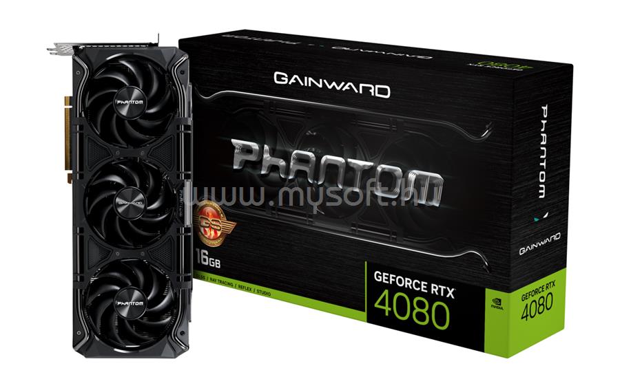 GAINWARD Videokártya nVidia GeForce RTX 4080 Phantom GS 16GB GDDR6X
