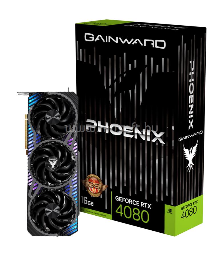 GAINWARD Videokártya nVidia GeForce RTX 4080 Phoenix GS 16GB GDDR6X