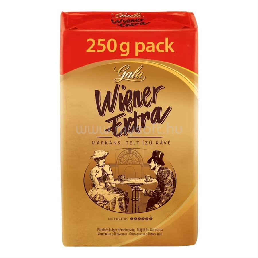 GALA Kávé őrölt, 250g, Wiener E x tra