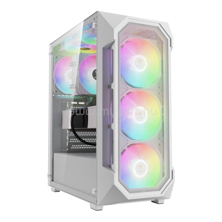 GAMDIAS Aura GC1 Elite WH ARGB Tempered Glass White