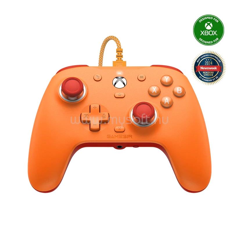 GAMESIR G7 Special Edition vezetékes Xbox & PC kontroller + Xbox Game Pass Ultimate 1 hónap (narancssárga)