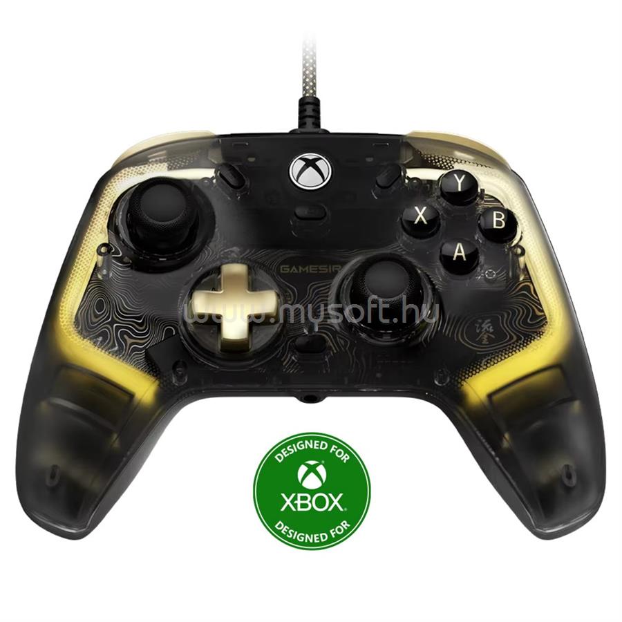GAMESIR Kaleid Flux vezetékes Xbox & PC kontroller (átlátszó)