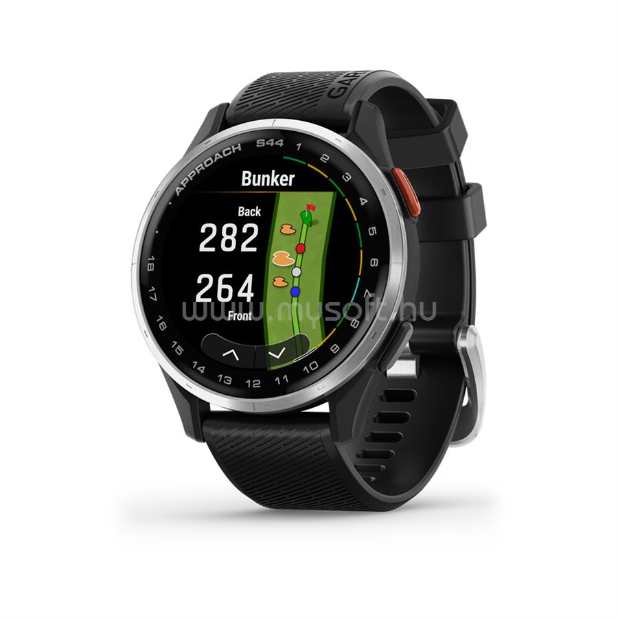 GARMIN Approach S44 okosóra (ezüst-fekete)