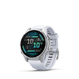 GARMIN fenix 8 43 mm okosóra fehér szilikon szíjjal (ezüst) 010-02903-00 small