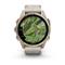 GARMIN fenix 8 43mm AMOLED Sapphire, Soft Gold with Limestone Leather Band 010-02903-40 small