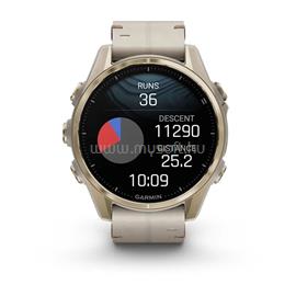 GARMIN fenix 8 43mm AMOLED Sapphire, Soft Gold with Limestone Leather Band 010-02903-40 small