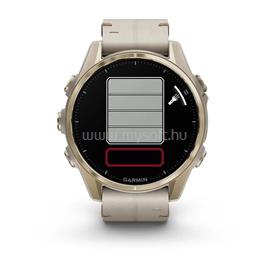 GARMIN fenix 8 43mm AMOLED Sapphire, Soft Gold with Limestone Leather Band 010-02903-40 small