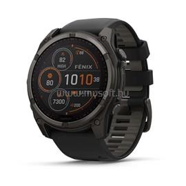GARMIN fenix 8 51mm Solar Graphite/Titan Silicone Band 010-02907-11 small