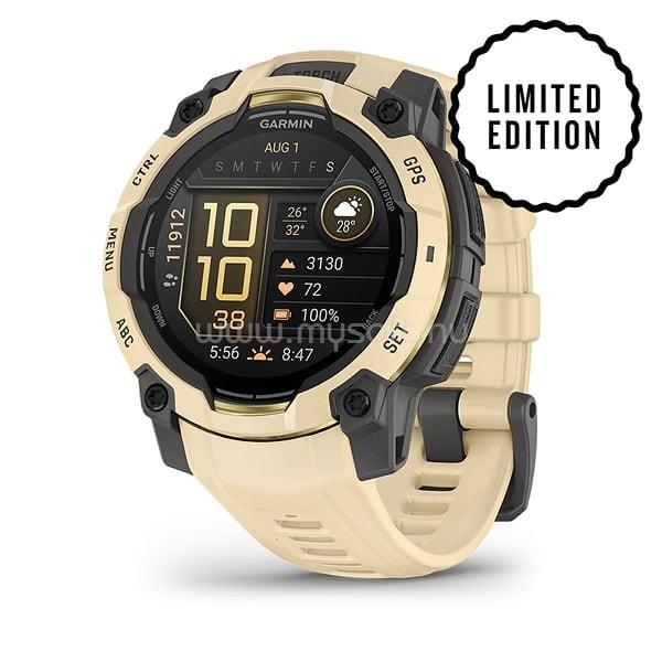 GARMIN Instinct 3 - 45 mm, AMOLED sárga, szilikon szíjjal