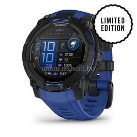 GARMIN INSTINCT 3 45MM AMOLED BLACK BLUE/BLACK SILICONE BAND (LE) 010-02936-03 small