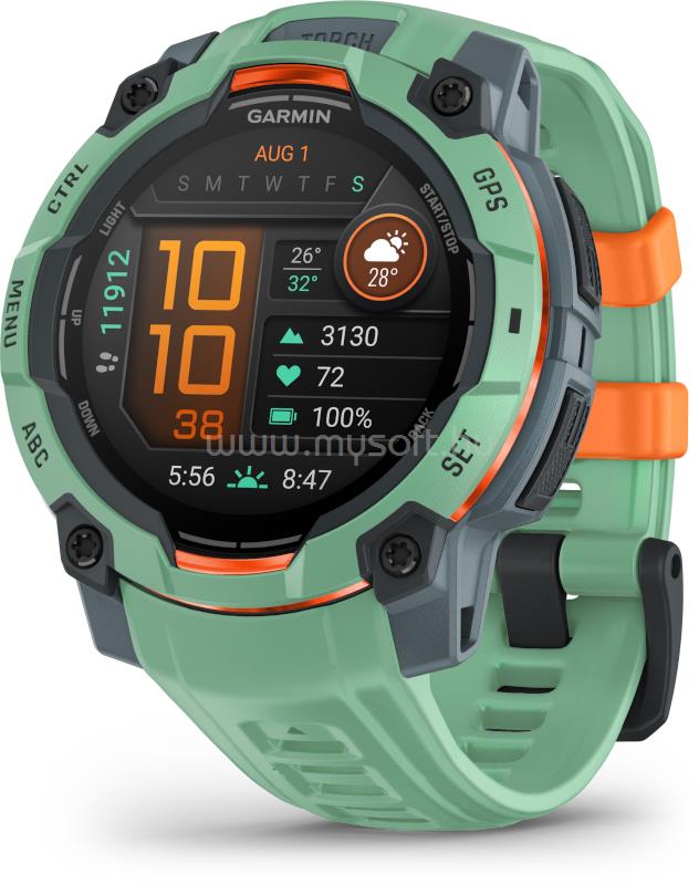 GARMIN Instinct 3 45mm AMOLED okosóra (tropic)