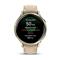 GARMIN Venu 4  41 mm okosóra csontszínű szilikon- és homokszínű bőrszíjjal (arany) 010-03013-03 small