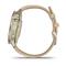 GARMIN Venu 4  41 mm okosóra csontszínű szilikon- és homokszínű bőrszíjjal (arany) 010-03013-03 small