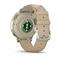 GARMIN Venu 4  41 mm okosóra csontszínű szilikon- és homokszínű bőrszíjjal (arany) 010-03013-03 small