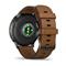 GARMIN Venu 4 45mm Slate with Brown Leather Band 010-03014-03 small