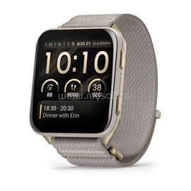 GARMIN VENU X1 SOFT GOLD TITANIUM CASE FRENCH GRAY COMFORTFIT NYLON 010-02980-09 small