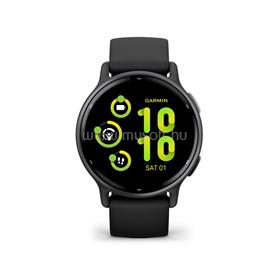 GARMIN Vivoactive 5 okosóra szilikon szíjjal (fekete) 010-02862-10 small