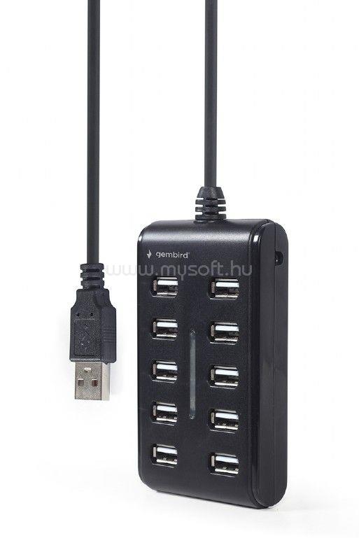 GEMBIRD 10-port USB 2.0 Hub Black