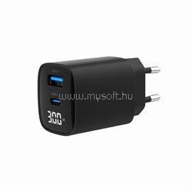 GEMBIRD 2-Port 30W USB Fast Charger Black TA-UC-PDQC30LCD-BK-01 small