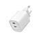 GEMBIRD 2-port 45W USB fast charger White TA-UC-2C-PD45-01-W small