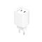 GEMBIRD 2-port 45W USB fast charger White TA-UC-2C-PD45-01-W small