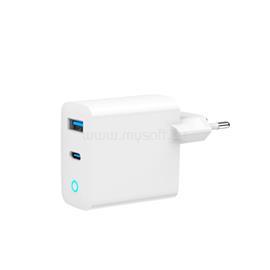 GEMBIRD 2-Port 65W USB Fast Charger White TA-UC-PDQC65L-W-01 small