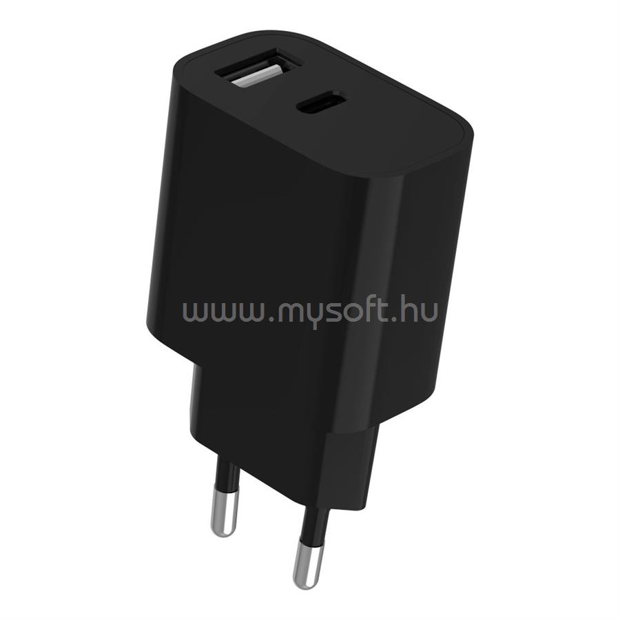 GEMBIRD 2-Port Universal USB Charger A+C 2.4A Black