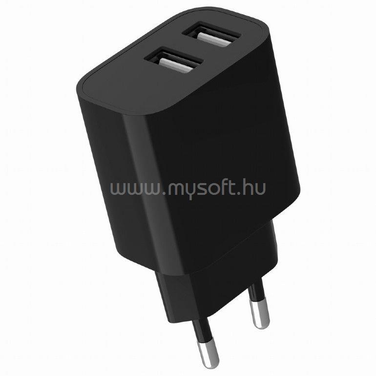 GEMBIRD 2-Port Universal USB Charger Black