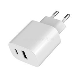 GEMBIRD 2-port univerzális USB töltő A+C 2.4 A (fehér) TA-UC-2AC12-01 small