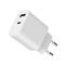 GEMBIRD 2-port univerzális USB töltő A+C 2.4 A (fehér) TA-UC-2AC12-01 small