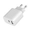 GEMBIRD 2-port univerzális USB töltő A+C 2.4 A (fehér) TA-UC-2AC12-01 small